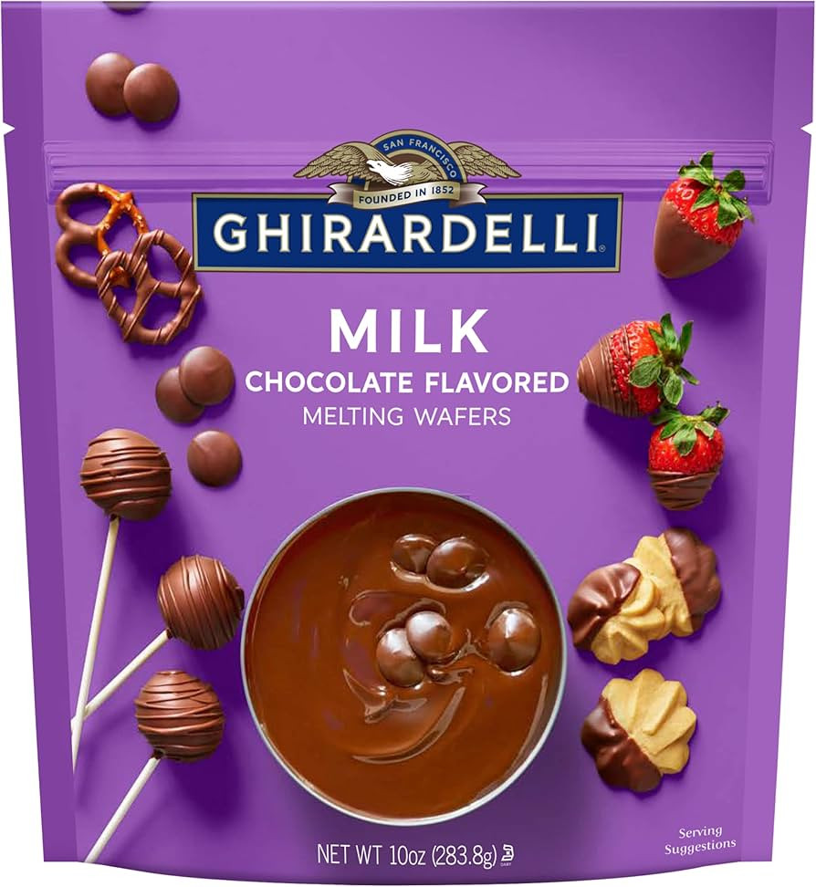 GHIRARDELLI Milk Chocolate Flavored Melting Wafers, 10 oz Bag Premium Candy Making & Dipping Choc... | Amazon (US)