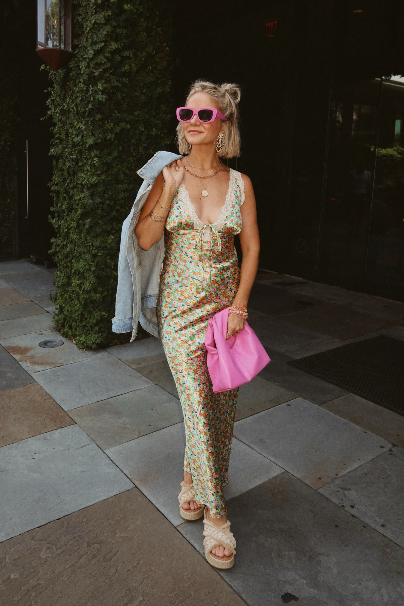 I will need this dress in every color!! Summer dress, wedding guest dress, denim jacket, 

#LTKStyleTip #LTKFindsUnder50