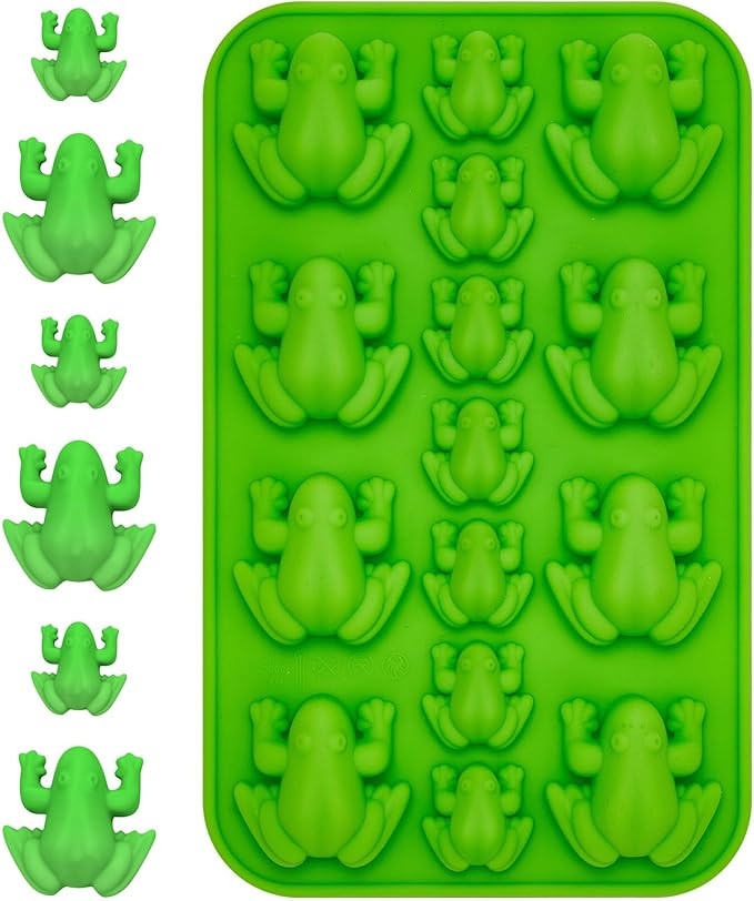 Domensi Silicone Frog Chocolate Mold Candy Molds Passover Jelly Ice Tray in Fun 10 Plagues Frog S... | Amazon (US)