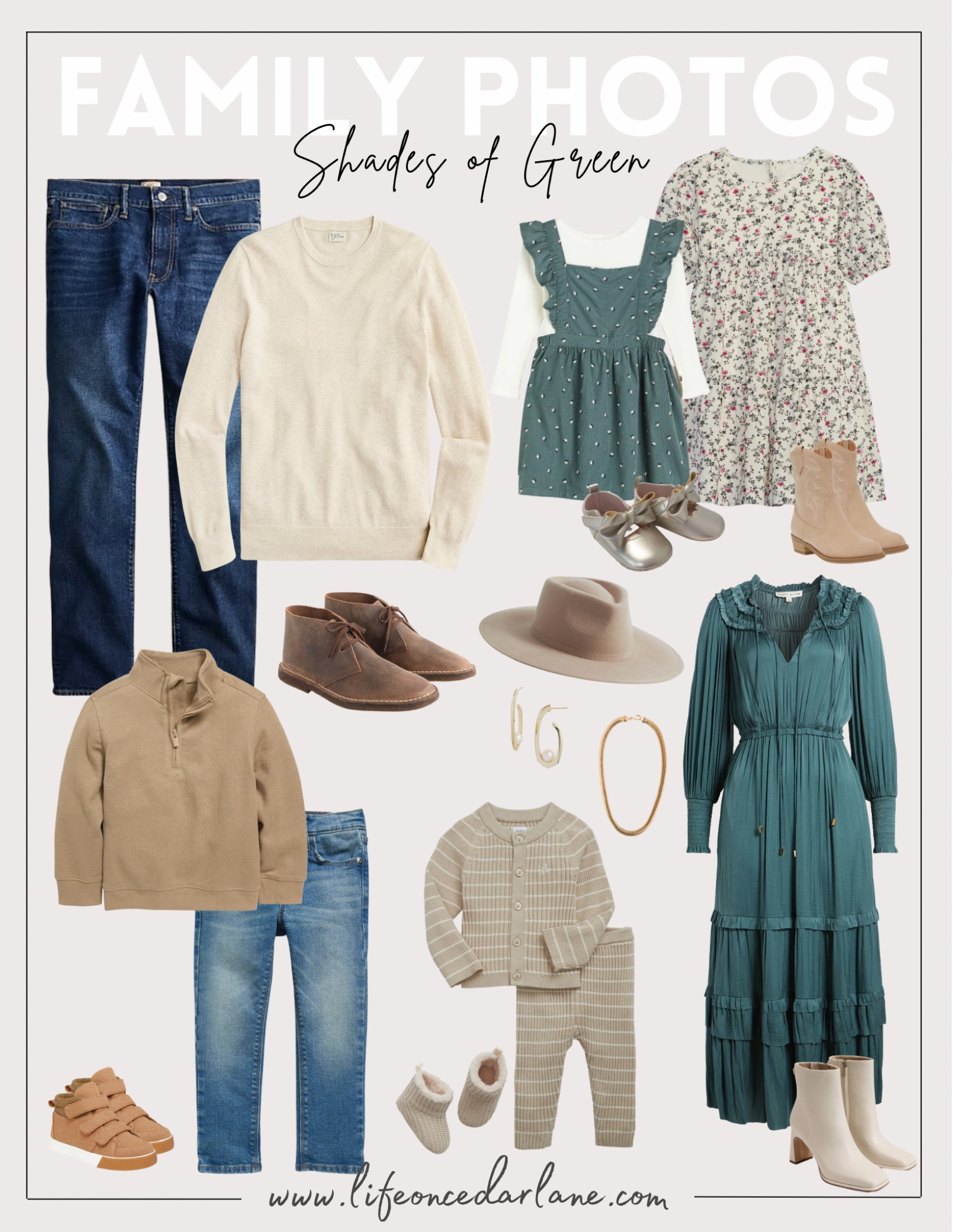 Fall family photo inspo!! Loving these gorgeous shades of green for family photos!! #familyphotos #fallphotos #familyoutfits

#LTKsalealert #LTKkids #LTKfamily