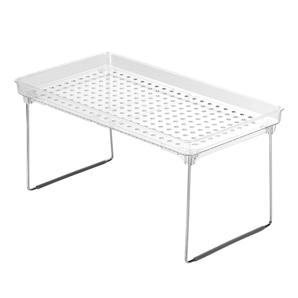 madesmart Medium Stacking Shelf Clear | The Container Store
