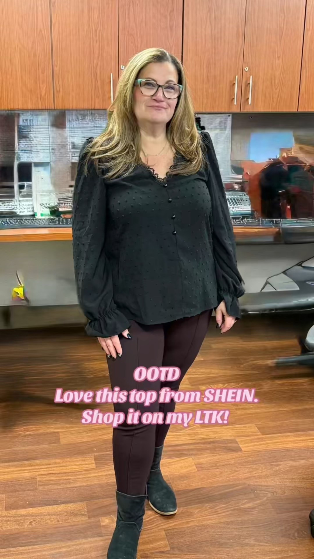 I like to be comfortable and classy at work. Love this new top from SHEIN and the pants are Old Navy. Shop all on my LTK page! Of you’re not on it, you need to be. It’s free and a great way to see what everyone is taking about when it comes to shopping. Follow me there: Link to my LTK page is in the bio. Everything I show you is on there to shop.        https://www.shopltk.com/explore/LongIslandLadyShops?utm_campaign=creator_shop_share_template_flow&utm_source=ioscreatorapp 💖🛍️ #fashion #fyp #midsizefashion #style 

#LTKOver40 #LTKMidsize #LTKootd