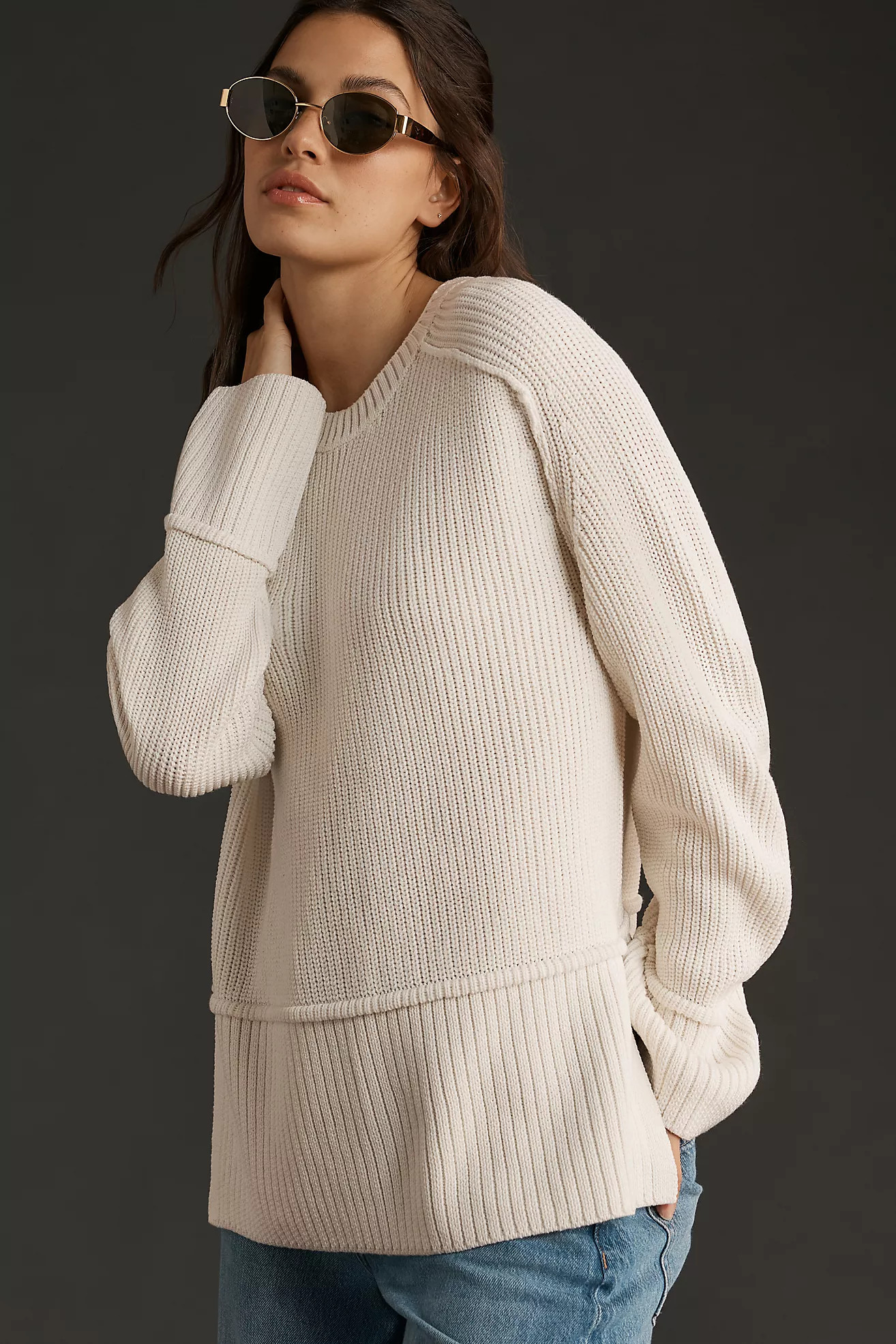 By Anthropologie Easy Pullover Sweater | Anthropologie (US)