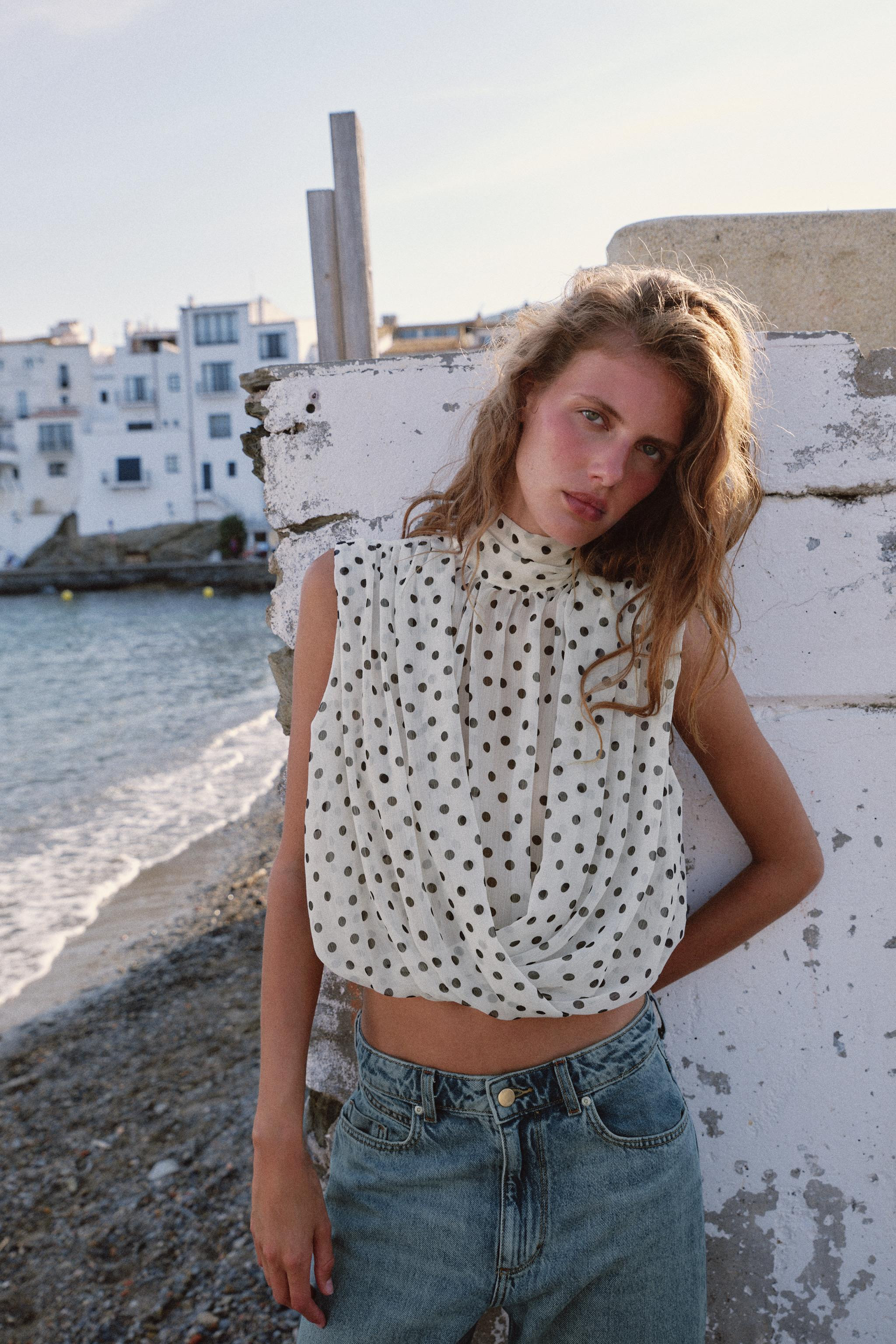 DRAPED BALLOON TOP | Zara US