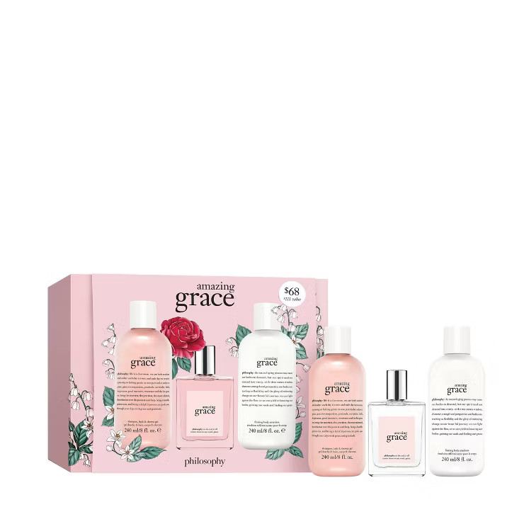 philosophy Women's Amazing Grace Set - 3pc - Ulta Beauty | Target