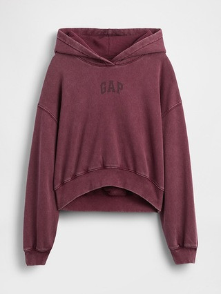 VintageSoft Crop Logo Hoodie | Gap (US)
