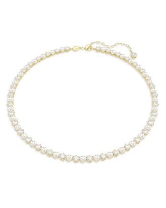 Matrix Cubic Zirconia & Imitation Pearl Tennis Necklace, 16.5-19.25" | Bloomingdale's (US)