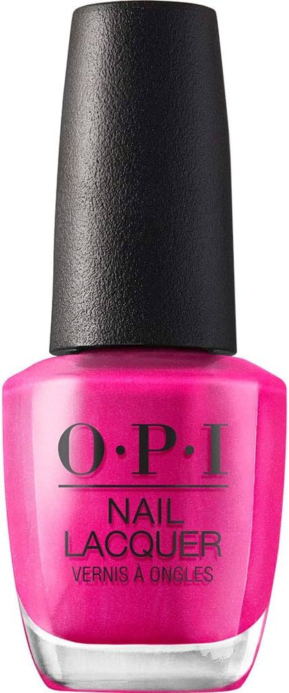 OPI Nail Lacquer Nail Polish | Opaque Dark Pink Shimmer Chip Resistant Nail Polish | Vegan, Fast ... | Amazon (US)