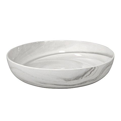 Artisanal Kitchen Supply® Coupe Marbleized Vegetable Bowl in Grey | Bed Bath & Beyond