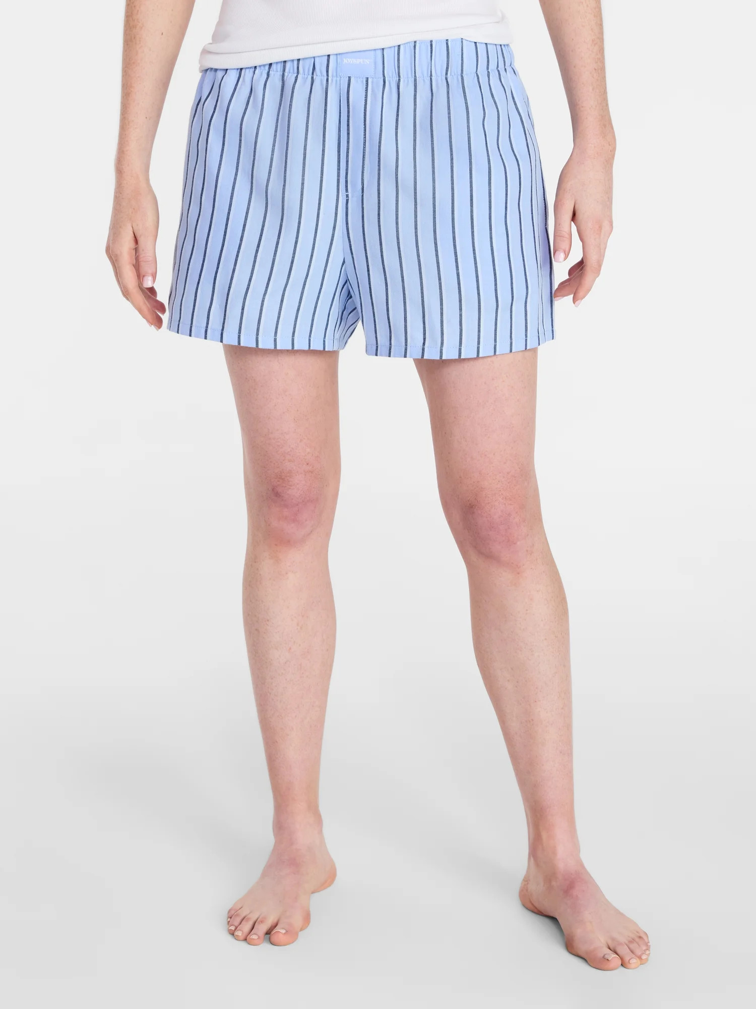 Joyspun Women's Woven Pajama Boxer Shorts, 3'' Inseam, Sizes XS-3X | Walmart (US)