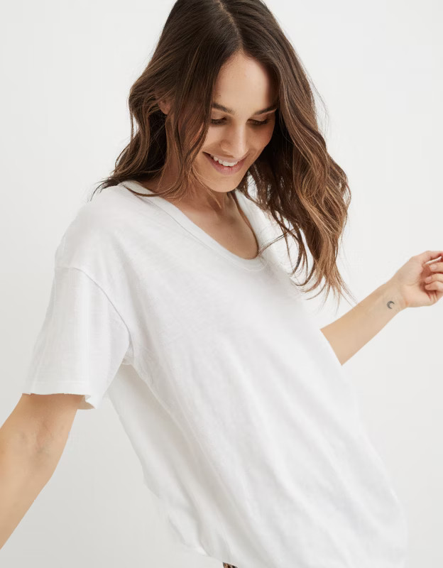 Aerie Boyfriend Voop Oversized T-Shirt | American Eagle Outfitters (US & CA)