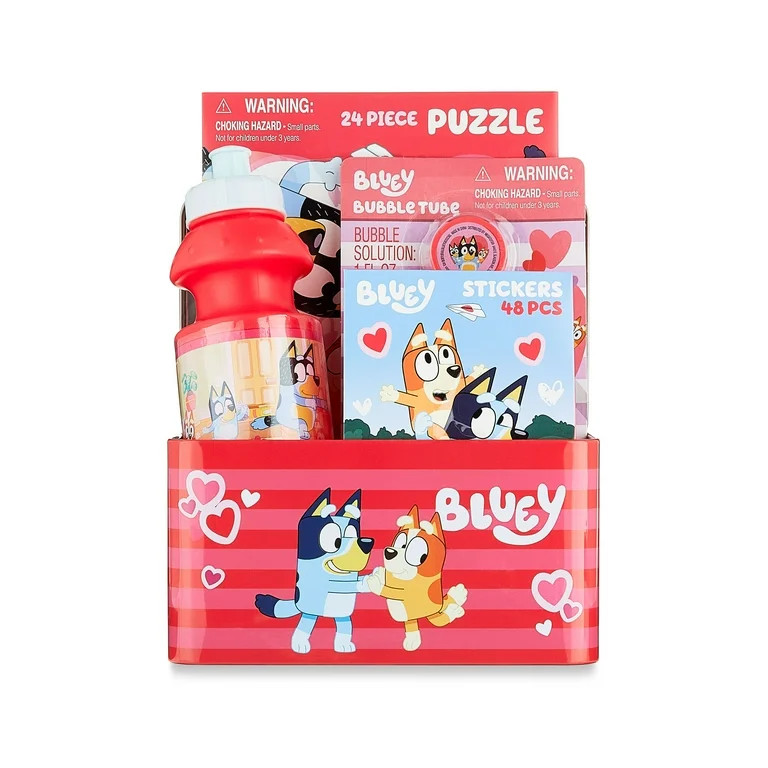 Bluey Valentines Day Tin Box Gift Set | Walmart (US)