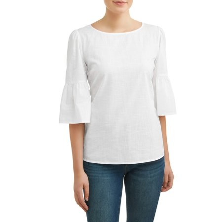 Women's Woven Popover Top | Walmart (US)