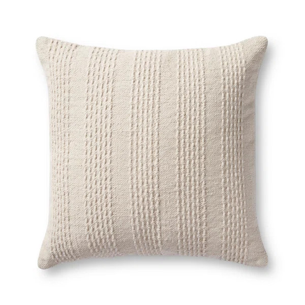 Magnolia Home By Joanna Gaines X Loloi Cameron Ivory Pillow | Wayfair Professional