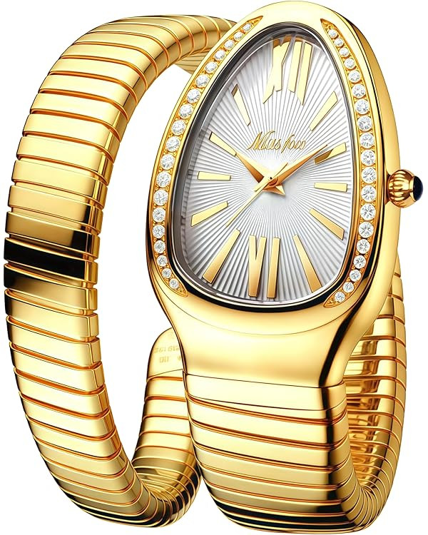 MASTOP Snake Face Watch for Women Snake Shape Face Women Watches Ladies Watches Waterproof Steel ... | Amazon (US)