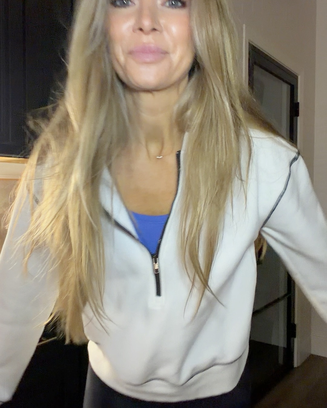 Amazon workout outfit of the day. Half zip hooded pullover wearing size small. Ribbed long line tank size small. Seamless front legging size small. My most frequently use kettlebell weight is 20 pounds. My weighted vest is 6 pounds. Linking all my at home workout equipment from Amazon.

#LTKmorningroutine #LTKselfcare #LTKfitnessgoals