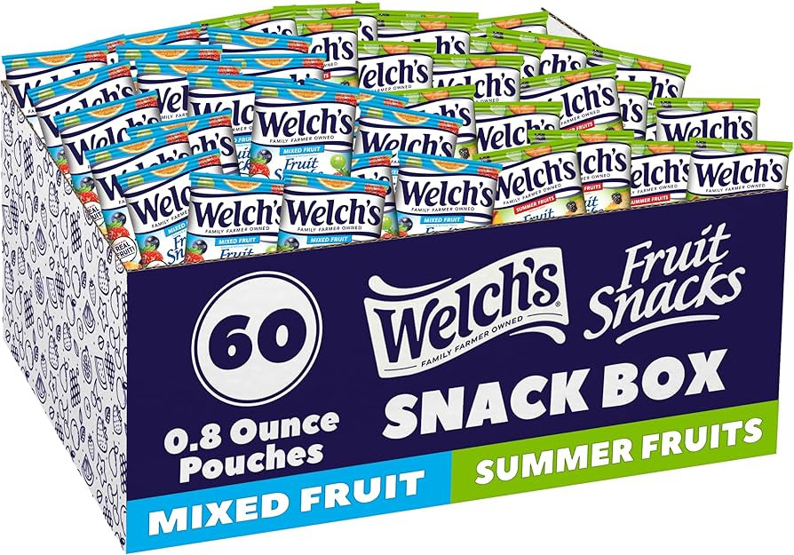 Welch's Fruit Snacks, Mixed Fruit & Summer Fruits Variety Pack, Great for School Lunches, Bulk Pa... | Amazon (US)