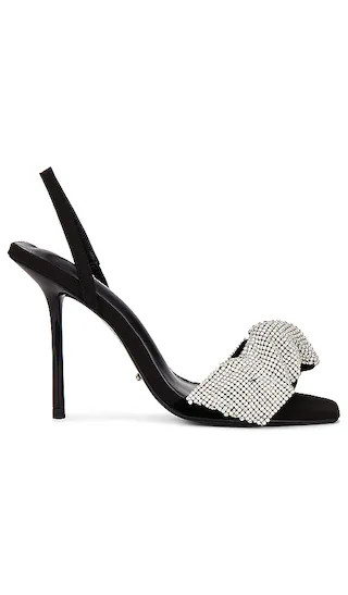 Nixon Sandal in Crystal & Black | Revolve Clothing (Global)