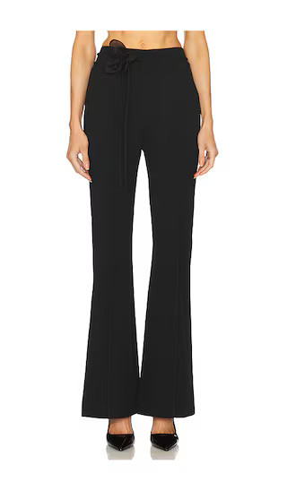 ROTATE High Waisted Rose Pants in Black. - size 32 | Revolve Clothing (Global)