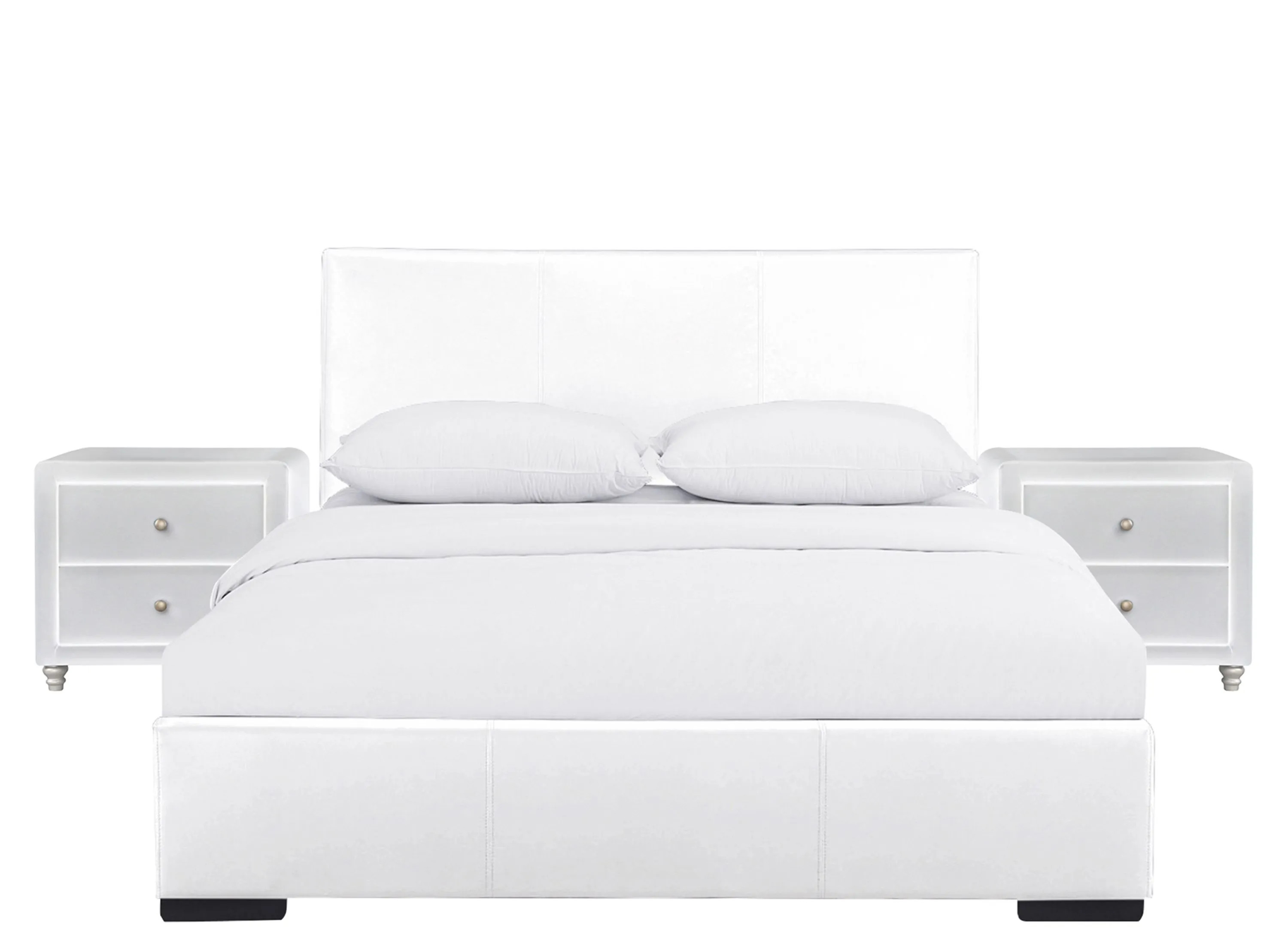 Hindes Platform Bed with 2 Nightstands | Raymour & Flanigan