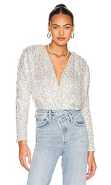 Lovers and Friends Ginger Bodysuit in Silver from Revolve.com | Revolve Clothing (Global)