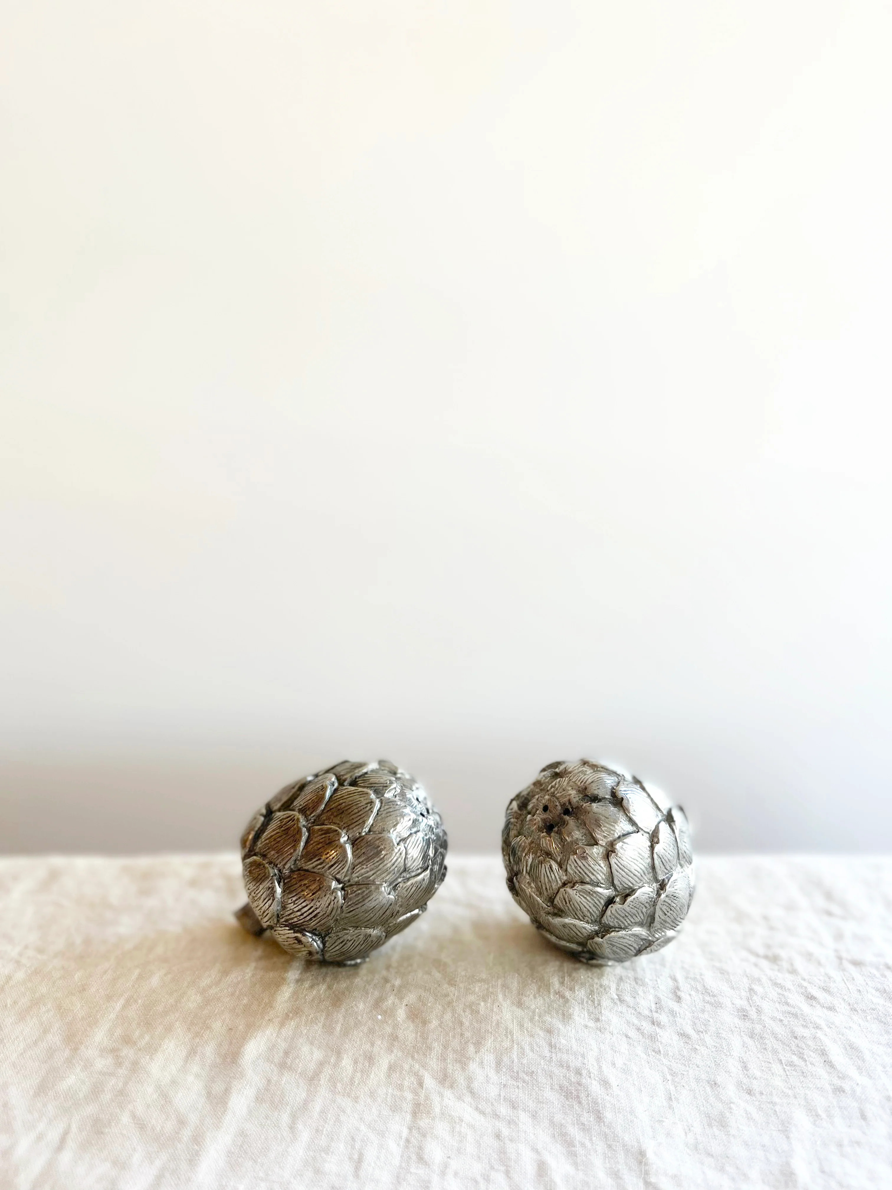 Pewter Artichoke Salt & Pepper Set | the ARK elements