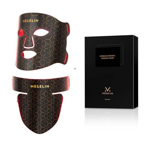 MEGELIN Led Red Light Therapy Face & Neck Mask and 1* Face Mask | Amazon (US)