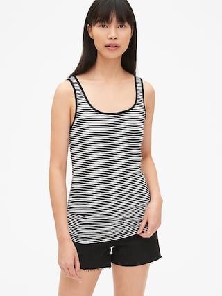 Modern Stripe Scoopneck Tank Top | Gap US
