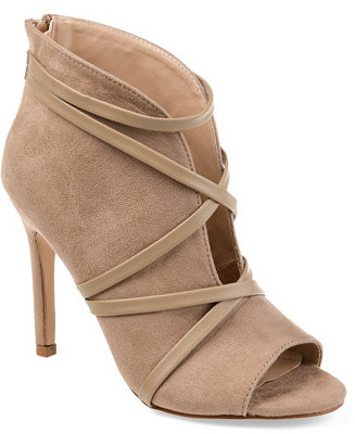 Journee Collection Women's Samara Peep Toe Bootie & Reviews - Women - Macy's | Macys (US)
