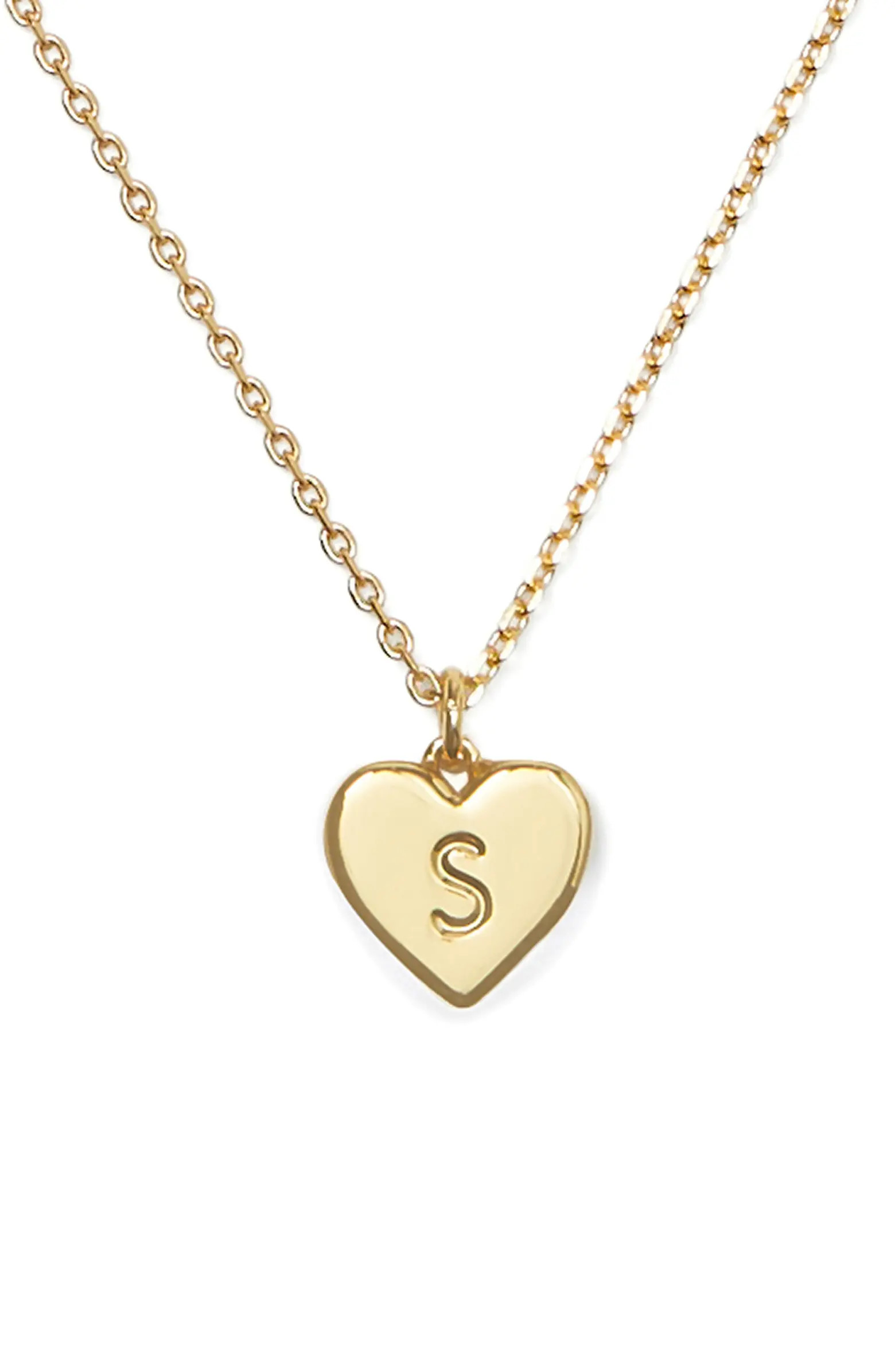 Kate Spade New York initial heart pendant necklace | Nordstrom | Nordstrom