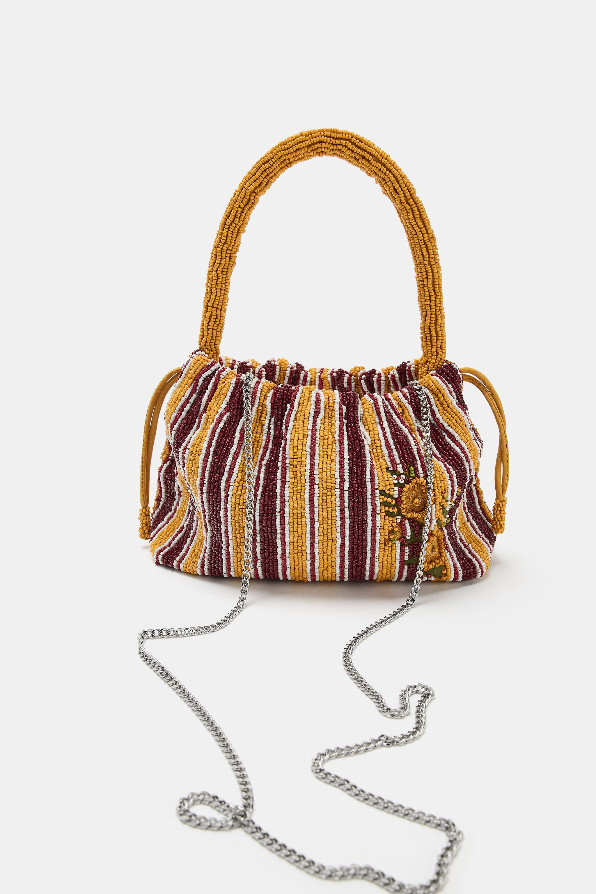MINI BEADED SHOULDER BAG | Zara UK