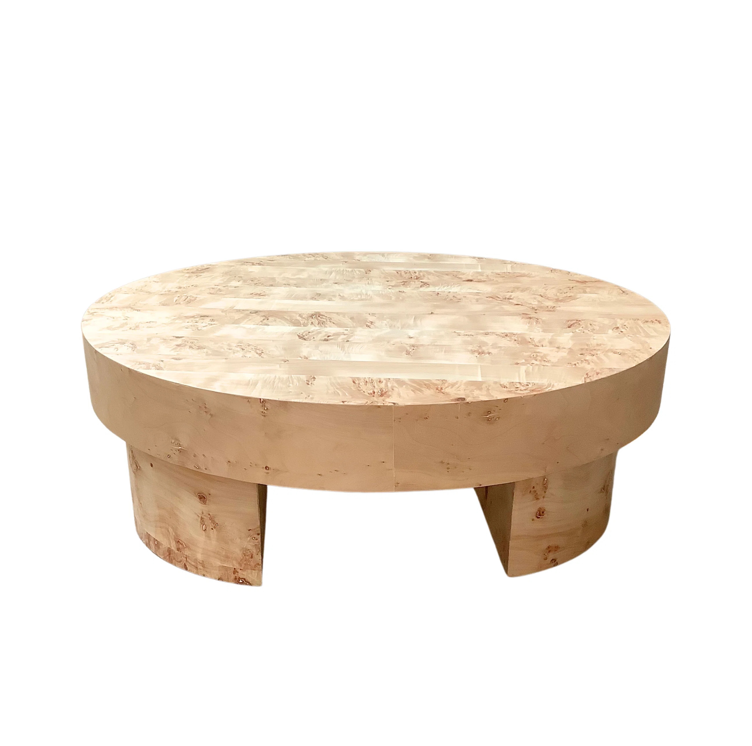 Burl Round Coffee Table | Wayfair North America