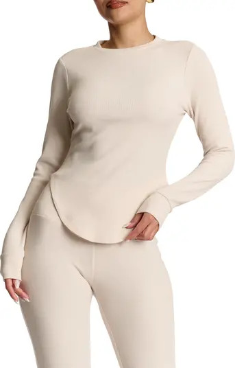 Naked Wardrobe Thermal Long Sleeve Baseball Top | Nordstromrack | Nordstrom Rack