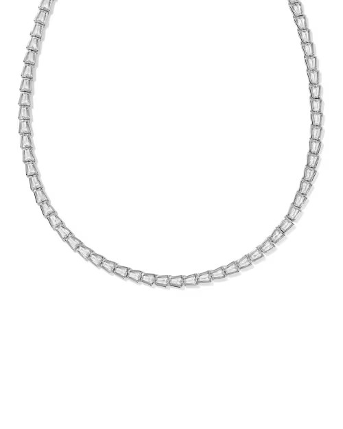Bella Silver Tennis Necklace | Kendra Scott