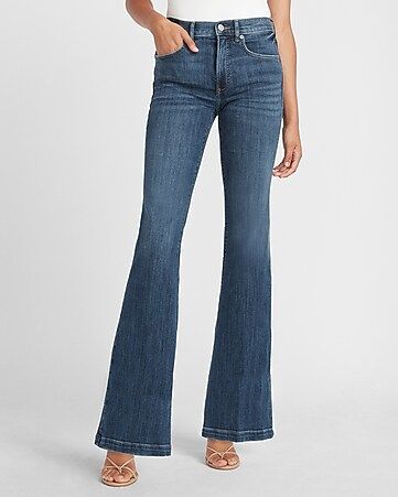 High Waisted Bell Flare Jeans | Express