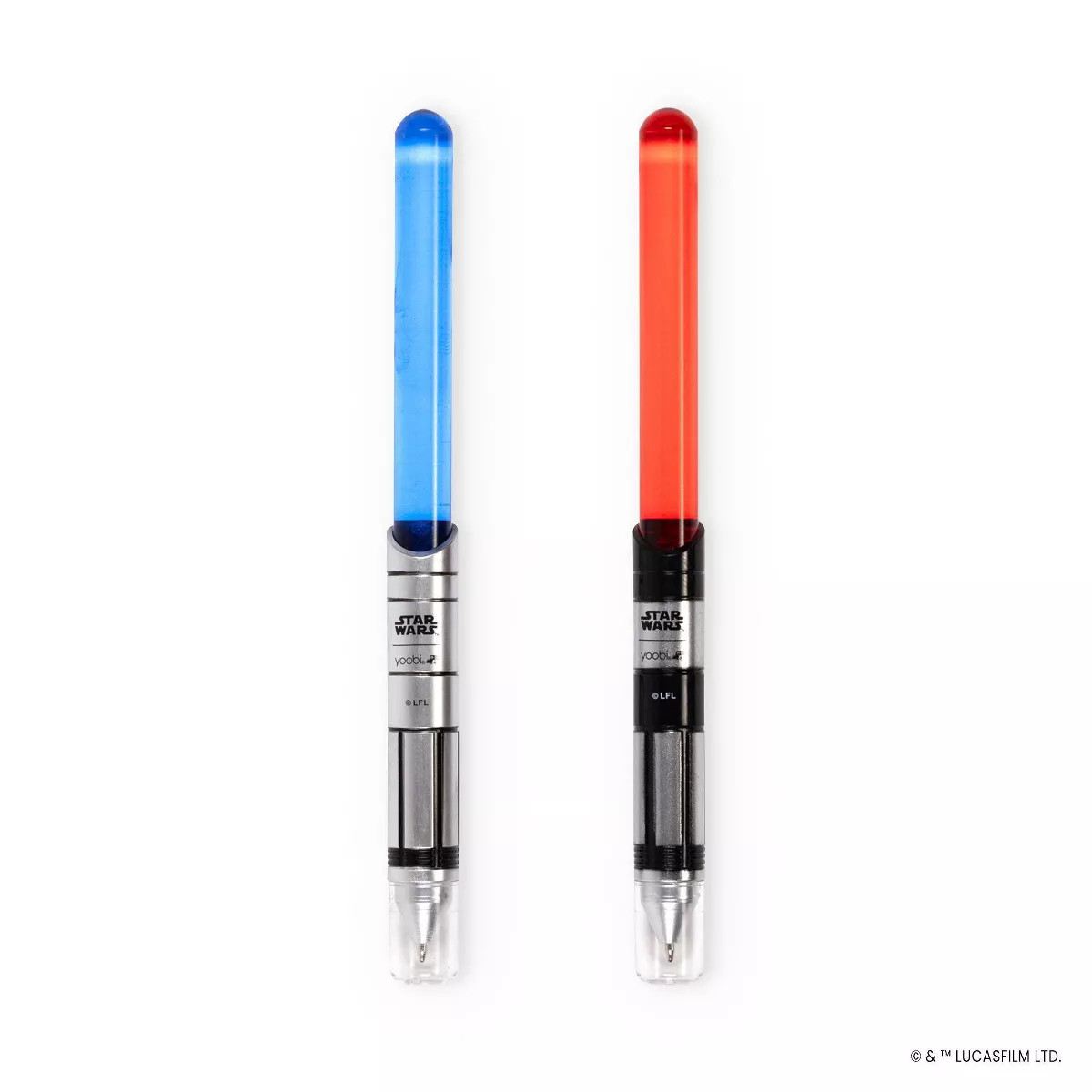 Yoobi Star Wars Writing Set 2pk Red & Blue Lightsaber, School Supplies | Target