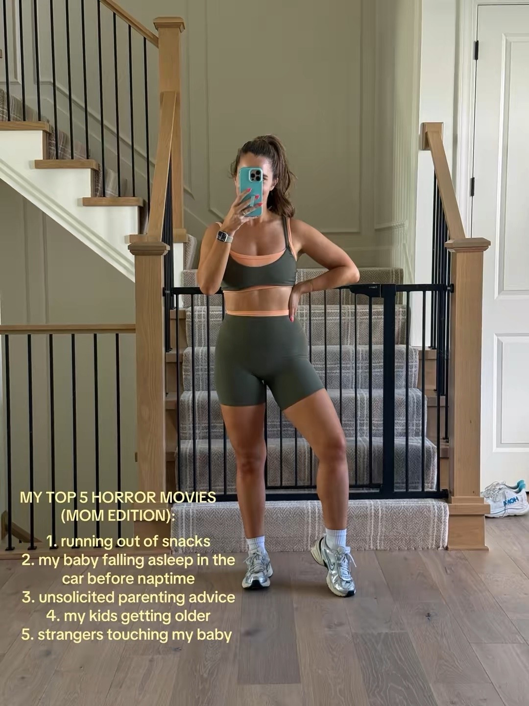 Love this @shopvitality set! Wearing a medium in the top and bottoms! Could have probably done a small in the bikers but I am picky about shorts! 

#LTKmomlife #LTKfitnessgoals #LTKActive