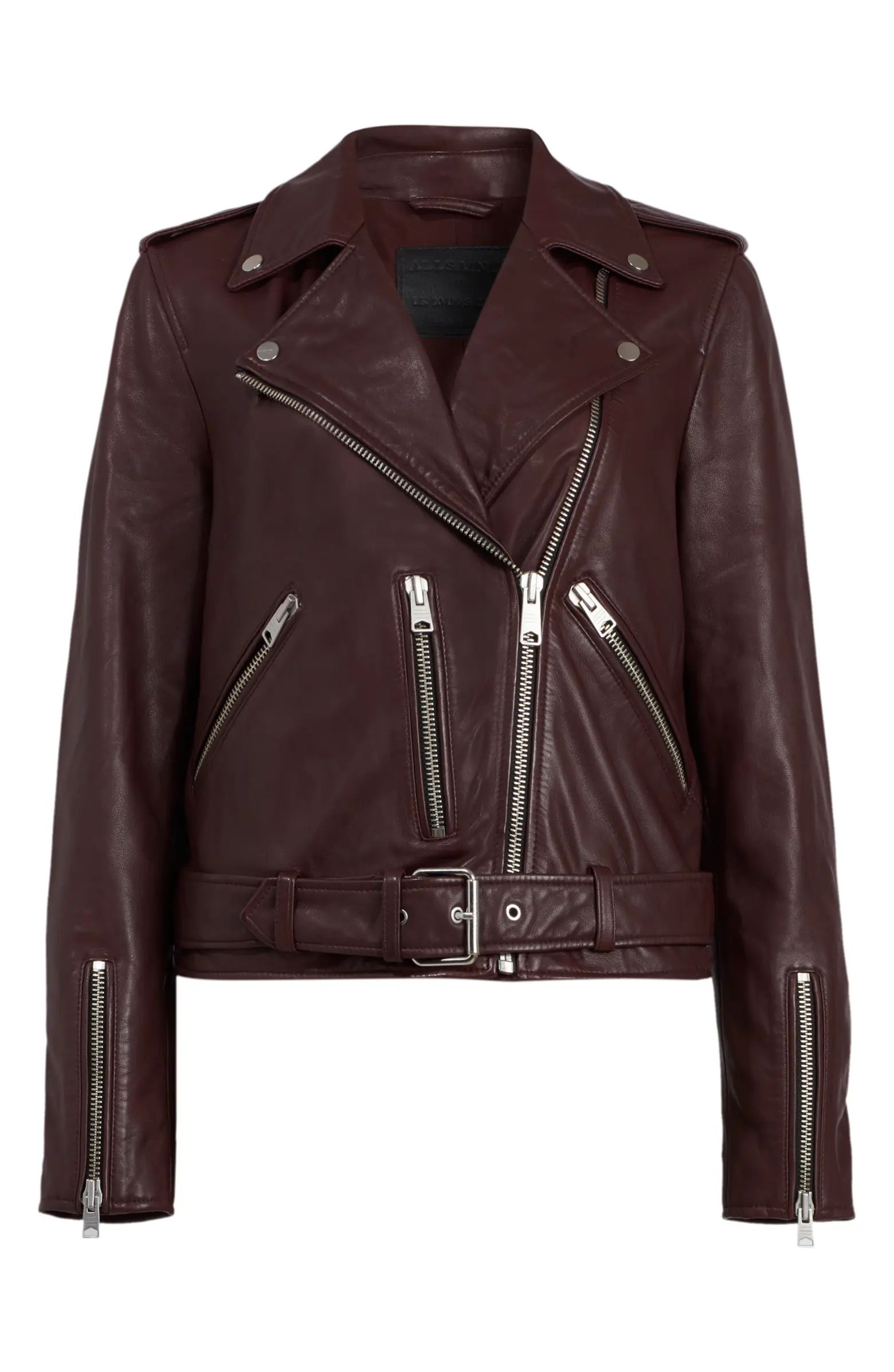 ALLSAINTS Balfern Leather Biker Jacket | Nordstrom | Nordstrom