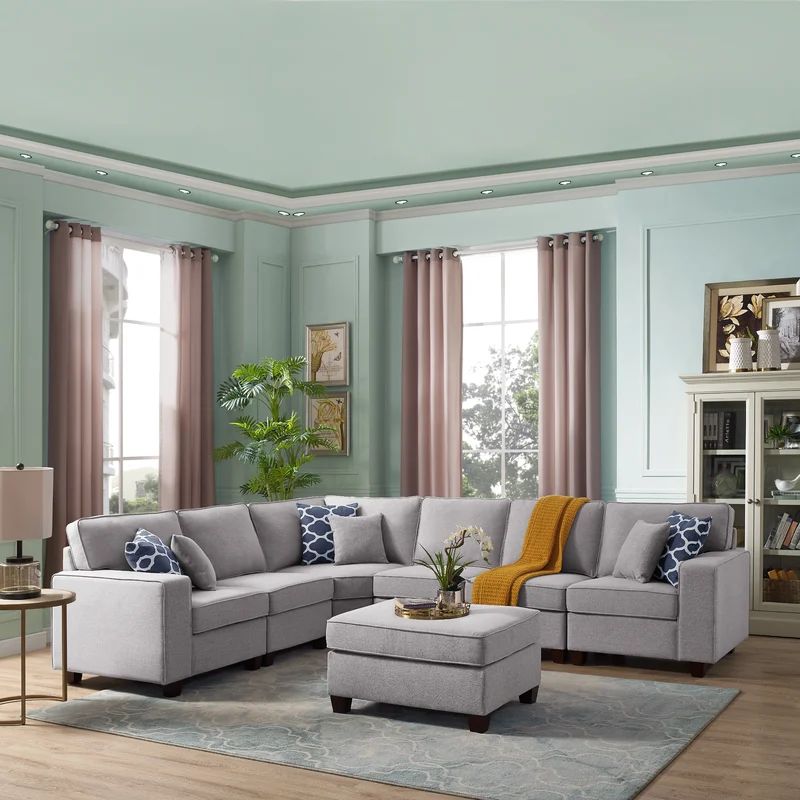 Forbestown 7 - Piece Upholstered Sectional | Wayfair North America
