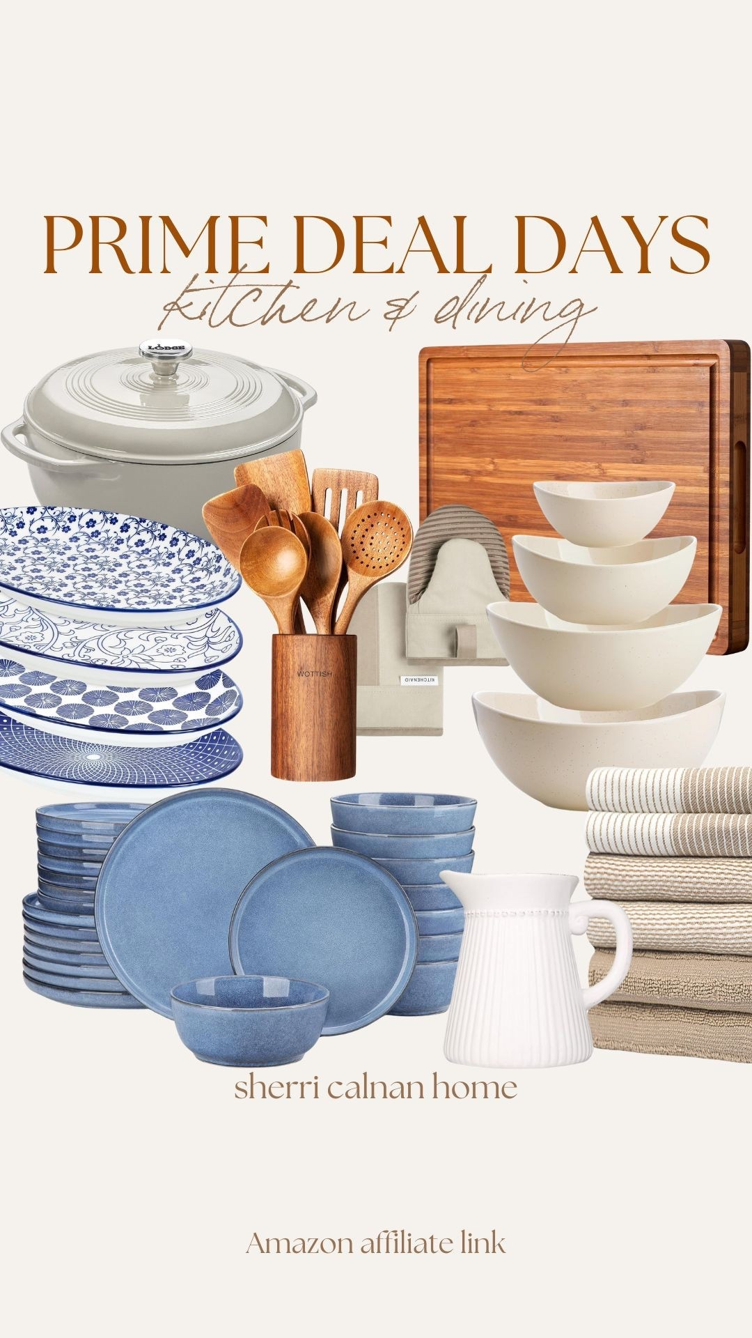 Amazon Prime Day Deals Kitchen and Dining Dutch oven butcher board coastal farmhouse kitchen wooden spoons Amazon prime day finds Amazon prime day deals blue dishes sherricalnanhomee

#LTKFindsUnder100 #LTKSaleAlert #LTKHome