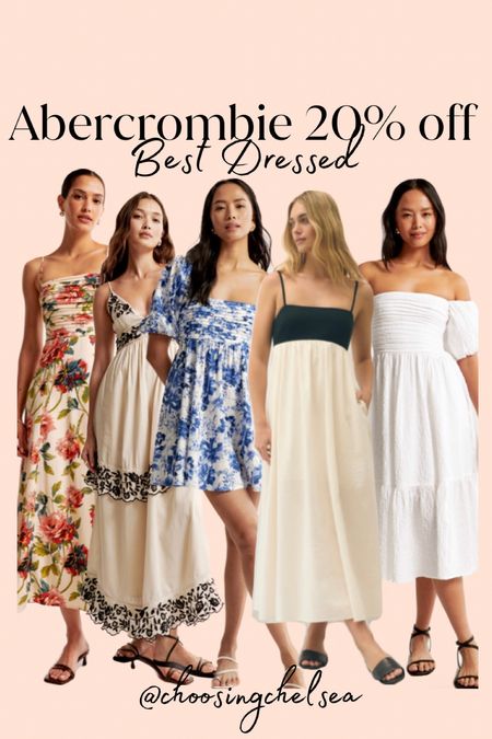 Abercrombie 20% off sale! So many gorgeous summer dresses perfect for any occasion. I wear a large in their dresses.

#LTKfindsunder100 #LTKmidsize #LTKsalealert