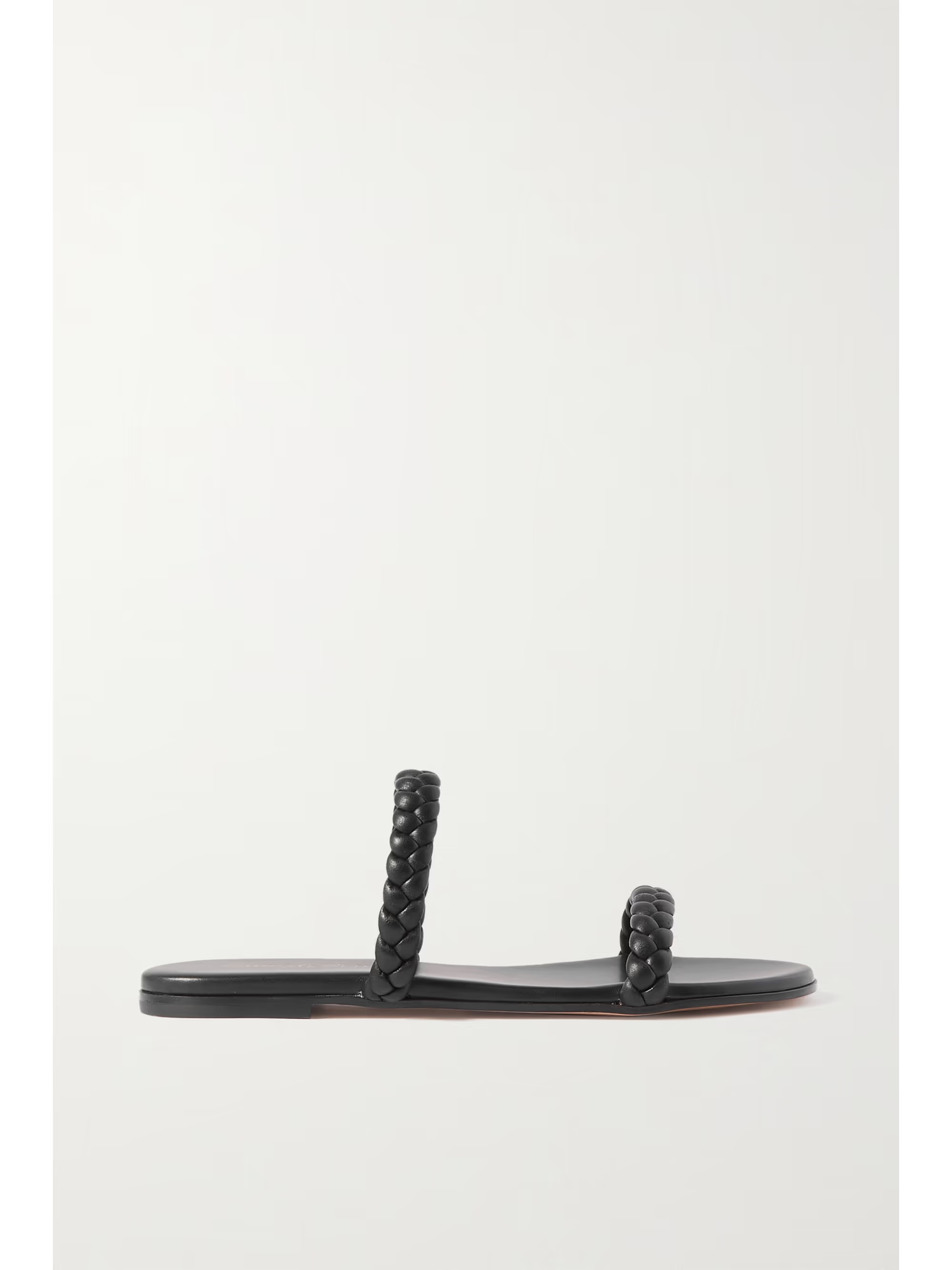 GIANVITO ROSSIMarley braided leather slides | NET-A-PORTER (US)