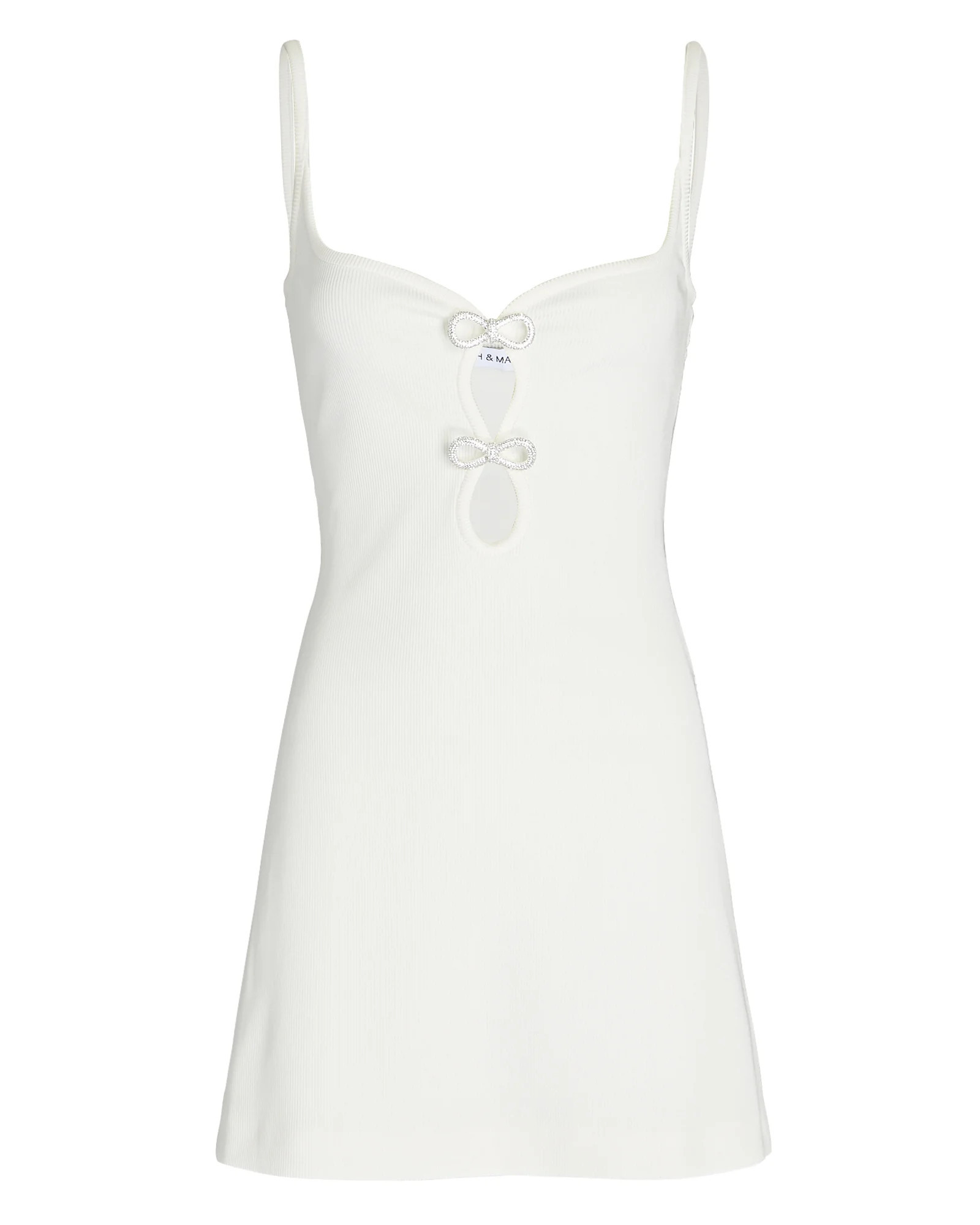 Crystal-Embellished Cut-Out Mini Dress | INTERMIX