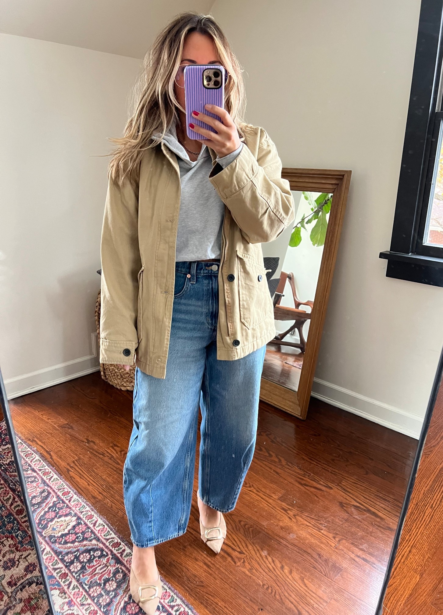 #barreljeans #petitedenim #barncoat #bluelightglasses

#LTKootd #LTKFindsUnder50 #LTKPetite