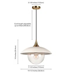 17 Stories Estill 1 - Light Single Dome Pendant | Wayfair North America