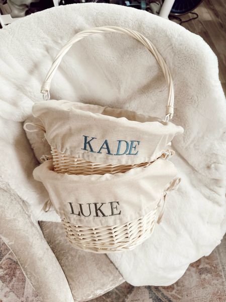 The cutest personalized Easter baskets with so many different color options!! Only $35 and ships super fast! 

#LTKkids #LTKSeasonal #LTKstyletip