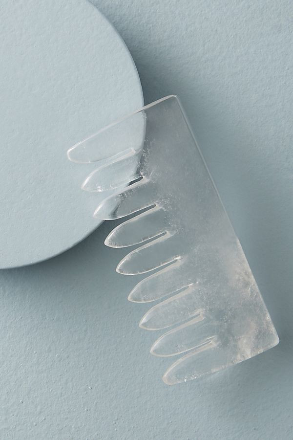 CrownWorks Clear Quartz Crystal Comb | Anthropologie (US)