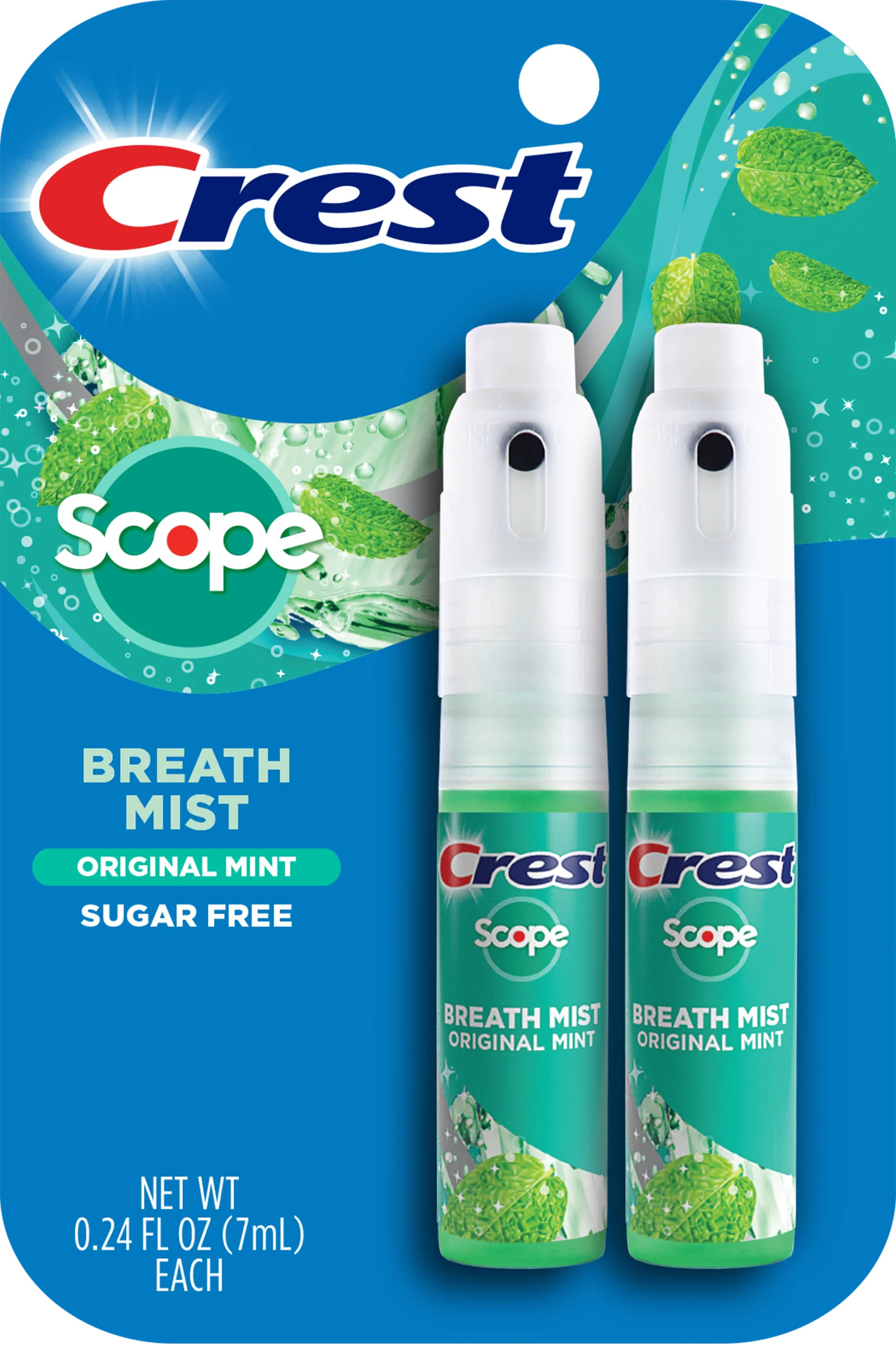Crest Scope Long Lasting Mint Breath Mist, 0.24 fl oz, 2 ct | Walmart (US)