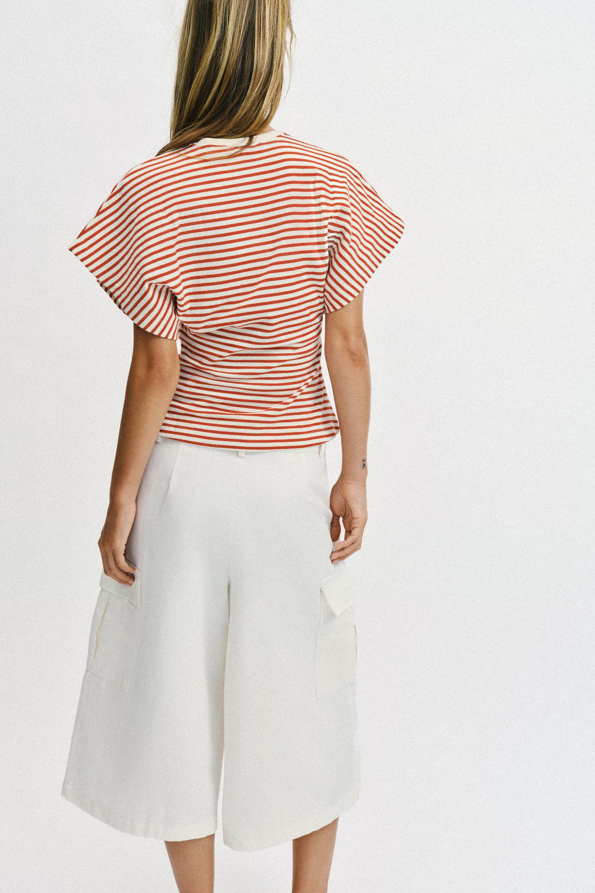 SLIM FIT STRIPED T-SHIRT | Zara UK