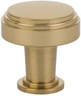 Emtek Newport Knob Available in 2 Sizes and 6 Finishes - 86432US4 - (Dimension 1 1/4") - Satin Br... | Amazon (US)